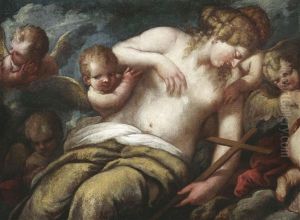 Die Busende Magdalena Von Engeln Umgeben Die Busende Magdalena Von Engeln Umgeben
