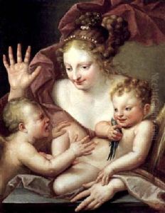 Venere E Due Amorini Venere E Due Amorini