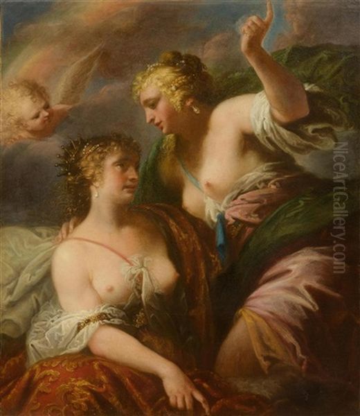 Mythological Scene, Possibly Diana And Juno - view 1