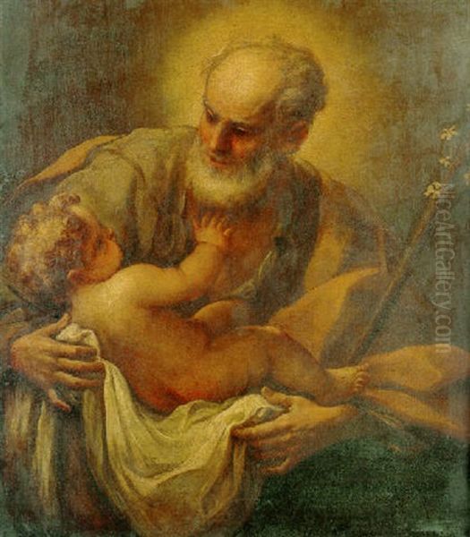 Saint Joseph And The Christ Child - view 1