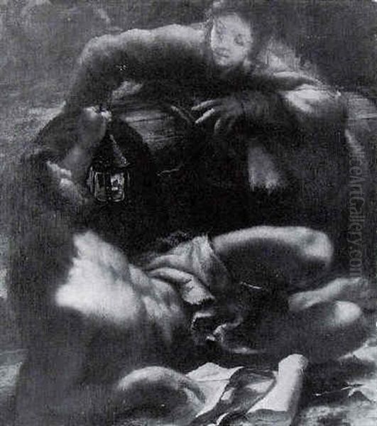Diogenes By His Barrel - view 1