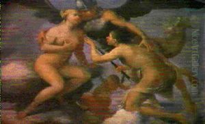 Allegoria Con Mercurio, Una Giovane E Due Amorini thumbnail