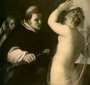 Saint Antoine Repoussant La Tentation by Pietro Liberi