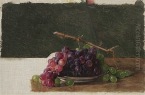 Schale Mit Dunklen Trauben by Betzy Marie Petrea Libert