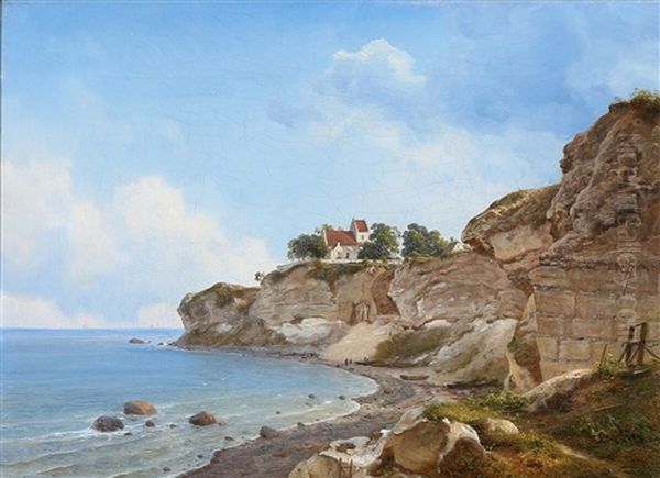 View From Stevns Klint With Hojerup Church - view 1