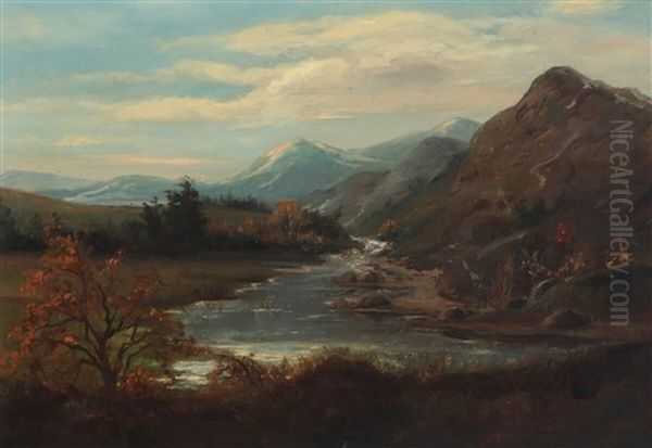 Landscape With River Through Mountains - view 1