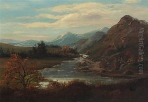 Landscape With River Through Mountains