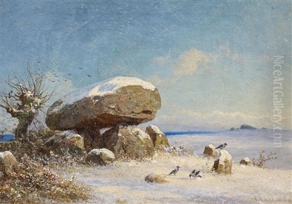 Hunengrab Im Winter - view 1