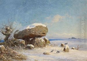 Hunengrab Im Winter by Georg Emil Libert