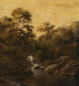 Landscape With Source Between Trees Landscape With Source Between Trees