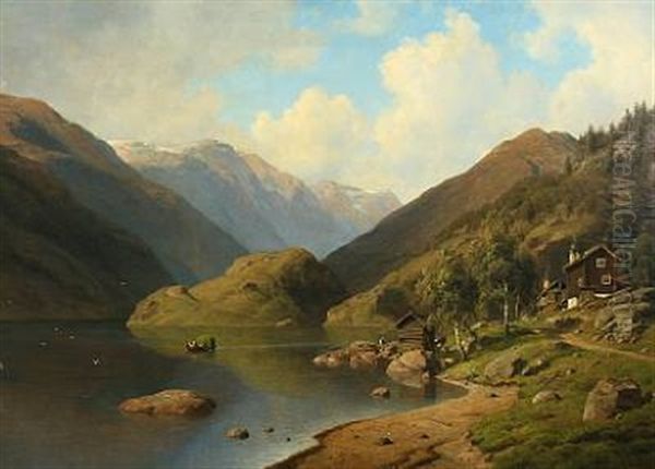 Summerscape From Sognefjorden Norway - view 1