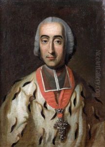 Portrait D'un Legat Du Pape by Marco Benefial