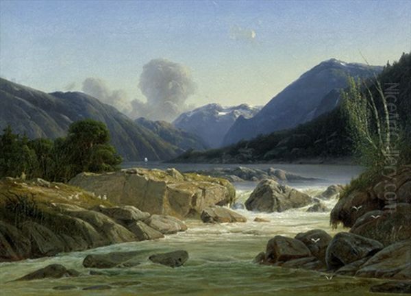 Norwegische Fjordlandschaft - view 1