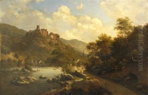 A View Of Heidelberg by Georg Emil Libert