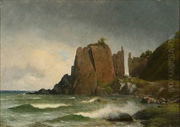 At Helligdomsklipperne Rocks On Bornholm Island, Denmark - view 1