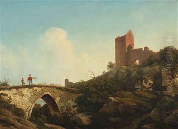 Landscape With The Ruins Of Castle Hammershus, Bornholm - view 1