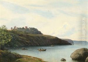 Coastal Scene From Bornholm Island, Denmark by Georg Emil Libert