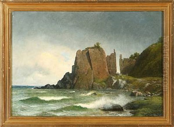 At Helligdomsklipperne Rocks At Bornholm Island, Denmark - view 1