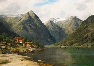 En Bygd Ved En Norsk Fjord
