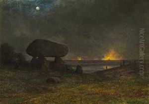 St. Hans Nat Optraekkende Uvejr by Georg Emil Libert