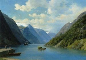 Sorfjorden Ved Odde I Hardanger, Norge