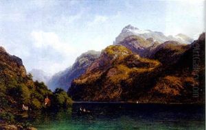 Vierwaldstattersee Mit Blick Auf Die Tellkapelle by Georg Emil Libert