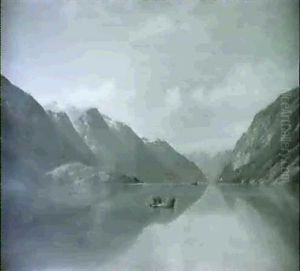 Fra Sognefjorden, Norge by Georg Emil Libert