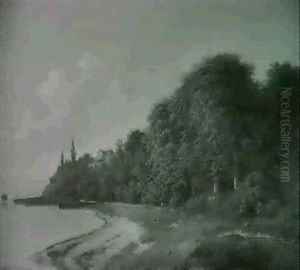 Kystparti Fra Strandmollen Nord For Kobenhavn by Georg Emil Libert