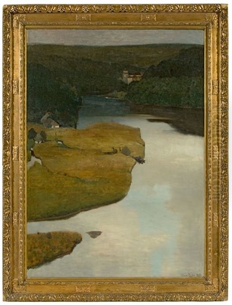 The Muldethal Valley Towards Evening - view 1