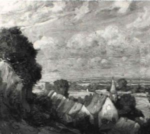 Dorf Am Flus by Hans Licht