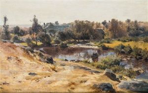 Sommerliche Seelandschaft by Eduard Peithner Von Lichtenfels