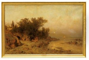 Motiv Von Der Kuste Istriens by Eduard Peithner Von Lichtenfels