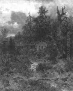 Gewittrige Abendstimmung by Eduard Peithner Von Lichtenfels
