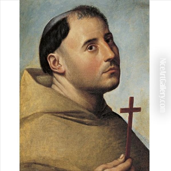 Portrait Of A Monk With A Cross - view 1