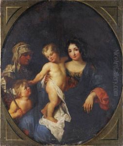 Vierge A L'enfant Avec Saint Jean-baptiste
