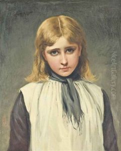 Portrait Of A Young Girl In A Pinafore