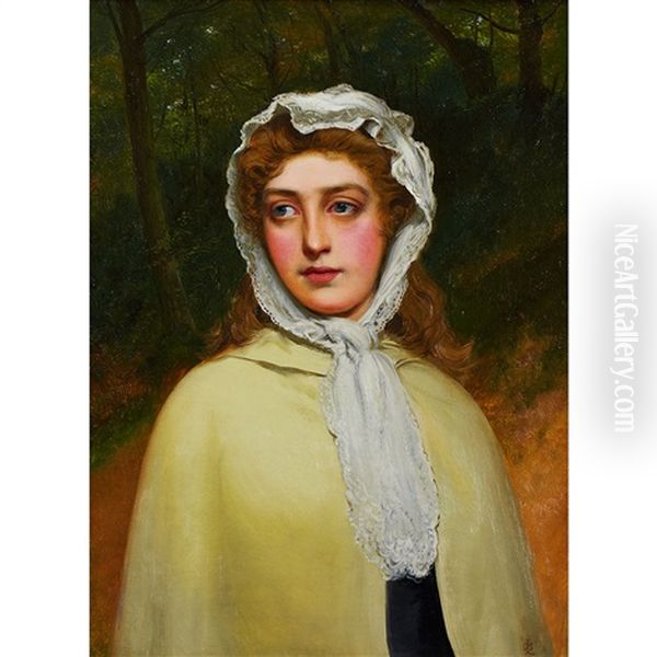 Girl With Lace Scarf - view 1