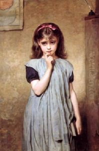 A Young Girl In The Classroom by Charles Sillem Lidderdale