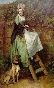 Picking Grapes by Charles Sillem Lidderdale