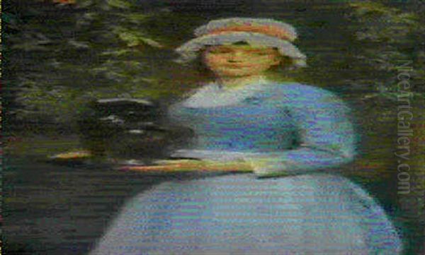 A Girl With A Toby Jar - view 1