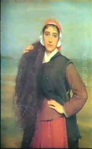 A Fishergirl by Charles Sillem Lidderdale
