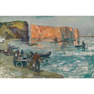 Landing Fish, Perce Rock by Jonas Lie