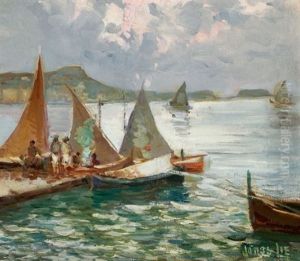Harbor Sails by Jonas Lie