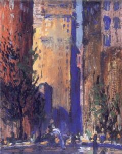 New York Street Scene by Jonas Lie