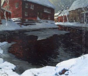 Norwegian Village by Jonas Lie