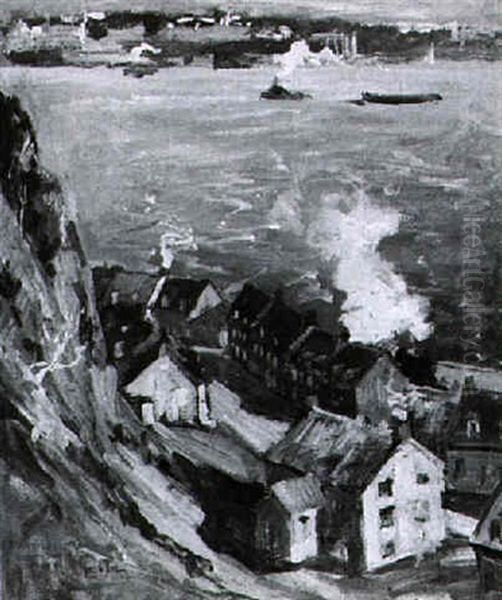 View Of A Cliffside Town - view 1