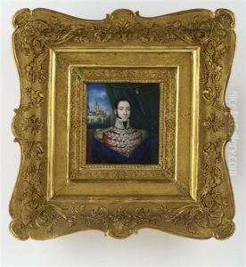 A Miniature Portrait Of A Young Nobleman