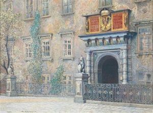 Dasschweizertor In Der Burg by Salomon Benesch