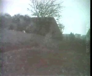 Heidelandschaft Mit Reetged- Ecktem Bauerngehoft Heidelandschaft Mit Reetged- Ecktem Bauerngehoft