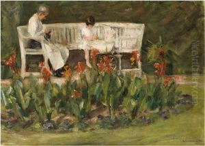 Portrat Einer Jungen Schonheit In Tracht by Max Liebermann